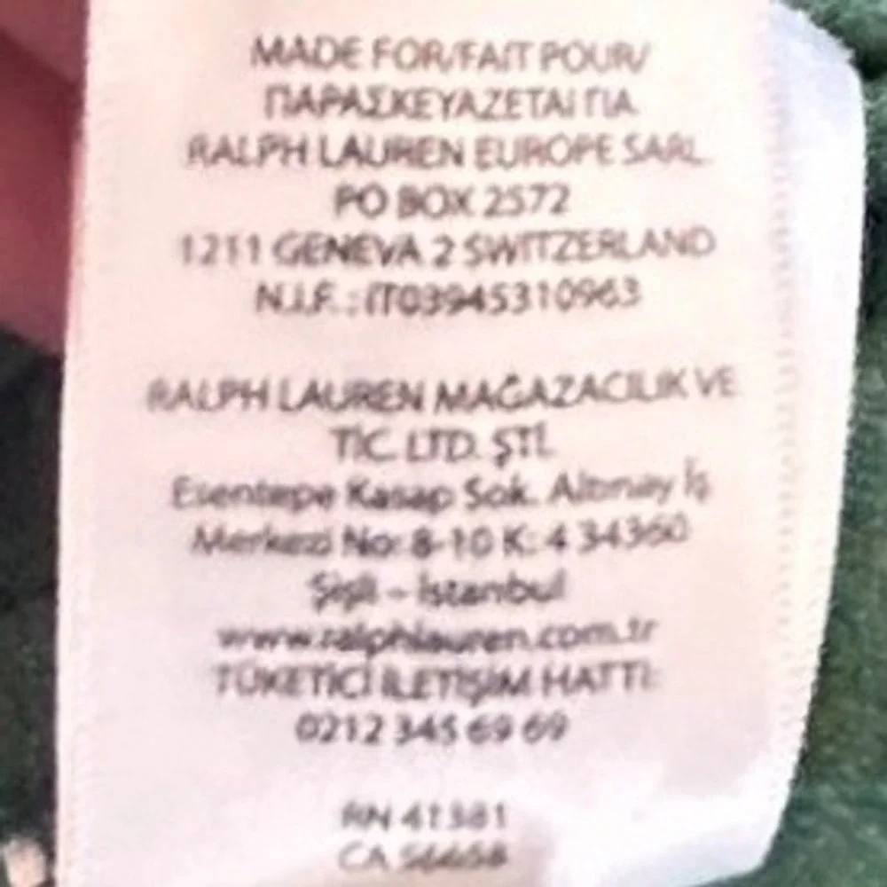 Polo Ralph Lauren Polo Shirt Large Green Custom Fit Pique Cotton Preppy Classic